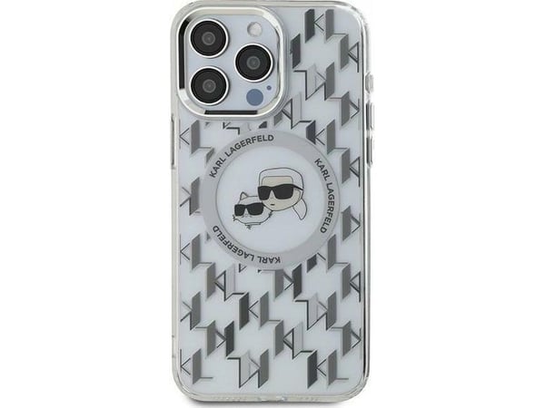 Karl Lagerfeld Karl Lagerfeld KLHMP16LHMCKMHT iPhone 16 Pro 6.3" gjennomsiktig/gjennomsiktig IML Monogram Karl&Choupette Head MagSafe