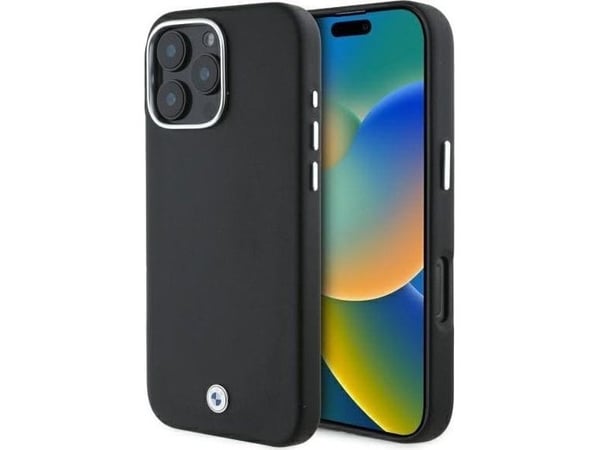 BMW Sign Full Wrapped Metal MagSafe-skal till iPhone 16 Pro Max - svart