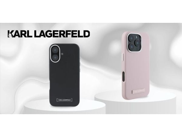 Karl Lagerfeld KLHMP16SPGMSRPP iPhone 16 6.1" vaaleanpunainen/vaaleanpunainen kovakotelo FW Metal Plate MagSafe