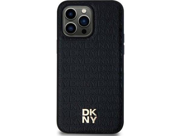 Samsung Galaxy S24 DKNY Odinis Deklas mönstrad metal logga MagSafe (DKHMS24SPSHRPSK) svart