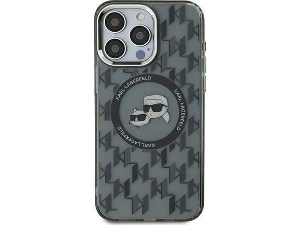 Karl Lagerfeld Karl Lagerfeld Karl Lagerfeld KLHMP16SHMCKMHK iPhone 16 6.1" musta/musta IML Monogram Karl&amp;Choupette Head MagSafe