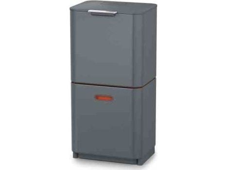 Joseph Joseph Totem Max - Søppelbøtte - flip lid / drawer - 60 L - grå