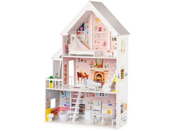 Ecotoys puinen nukkekoti XXL Powder Mansion puinen nukkekartano