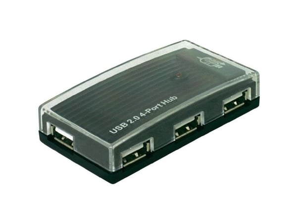 DeLOCK HUB USB 2.0 external 4 port, 480 Mbit/s, Windows 98SE/2000/XP/XP-64/Server 2003, Linux Kernel 2.6 +