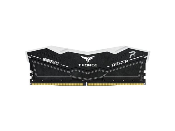 T-Force DELTA RGB - DDR5 - sett - 32 GB: 2 x 16 GB - DIMM 288-pin - 3200 MHz / PC5-51200 - CL32 - 1.35 V - ikke-bufret - on-die ECC - svart
