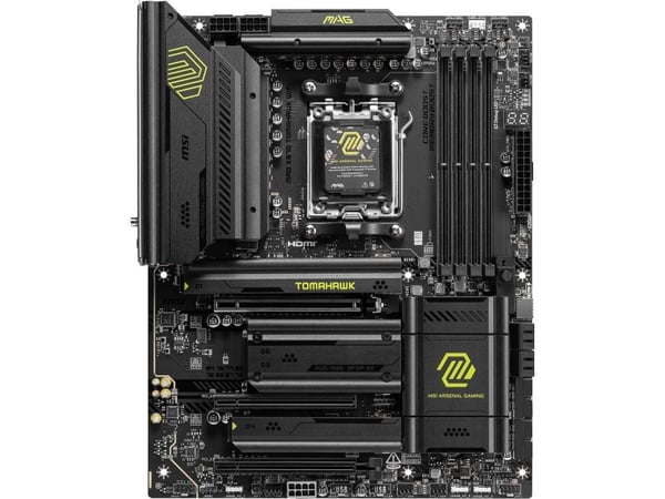 MSI MAG X870 TOMAHAWK WIFI - Hovedkort - ATX - Socket AM5 - AMD X870 Chipset - USB4, USB 3.2 Gen 2, USB-C 3.2 Gen2, USB-C 3.2 Gen 2x2, USB 3.2 Gen ...