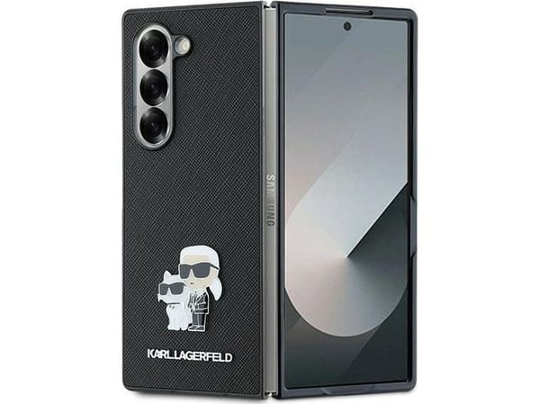 Karl Lagerfeld mobilskal till Samsung Galaxy Z Fold 6 KLHCZFD6SAPKCNPK (HC Saffiano KC Metal Pin) svart