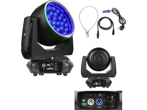 LIGHT4ME LIGHT4ME VENOM WASH 28x15 RING LED-scenebelysning med bevegelig hode