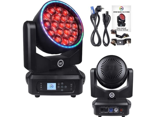 LIGHT4ME LIGHT4ME ZOOM WASH 19X15 RING moving head LED scenebelysning