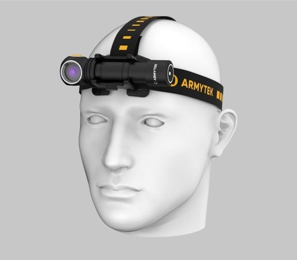 ArmyTek Wizard C2 WUV Valkoinen ja ultravioletti LED (RGB) otsalamppu Magneettipidikkeellä Paristokäyttöinen 1100 lm 3 h 65 g