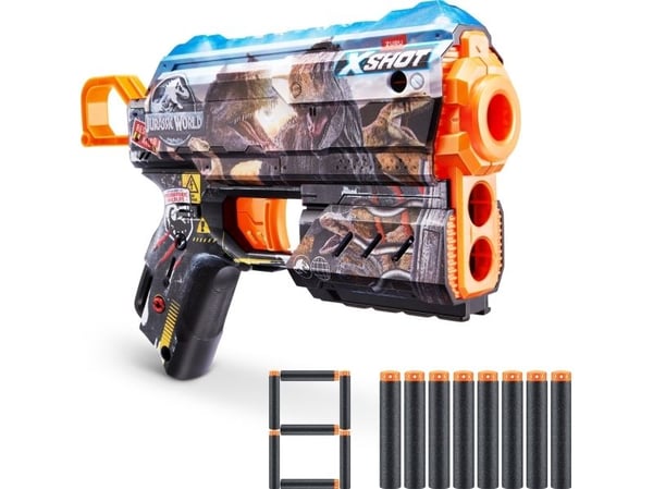 XSHOT Skins Flux Blaster - Jurassic World Skins (8 darts)