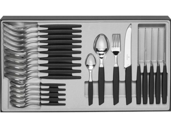 Victorinox Swiss Modern - Spisebestikk - 24 pcs - svart