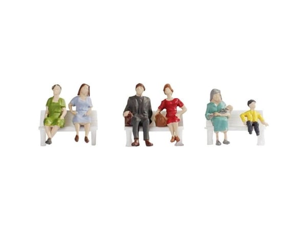 NOCH Sitting People, HO (1:87), Flerfarget