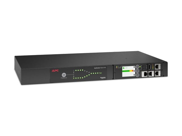 APC AP4421A, Telineasennettava, 1U, LCD, 12 AC-pistorasia(a), Musta