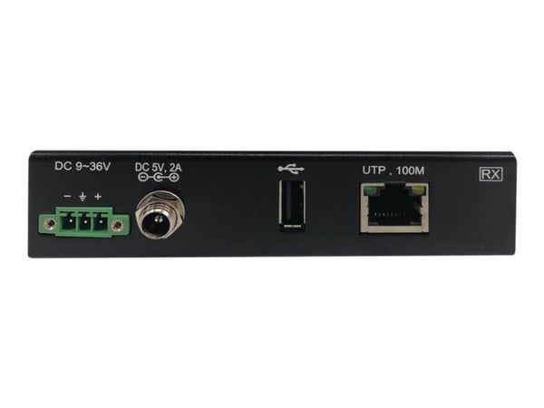 Eaton Tripp Lite Series USB over Cat6 Extender 1-Port Industrial, ESD Protection, PoC - USB 2.0, Mountable, 330 ft., TAA - USB-utvider - USB, USB 2...