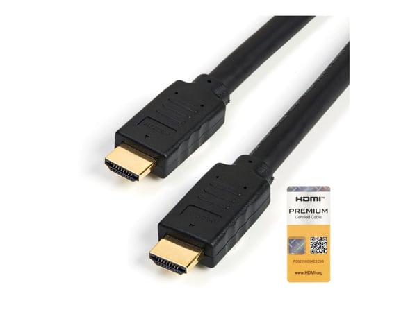 Startech StarTech.com Premium Certified High Speed HDMI 2.0 Cable with Ethernet - 15ft 5m - 3D Ultra HD 4K 60Hz - 15 feet Long HDMI Male to Male Co...