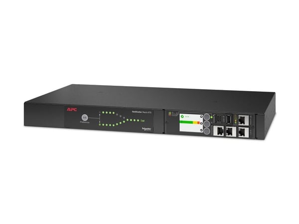 APC AP4421A, Telineasennettava, 1U, LCD, 12 AC-pistorasia(a), Musta