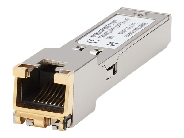 Eaton Tripp Lite Series Cisco-Compatible GLC-TE SFP Transceiver - 10/100/1000Base-TX, Copper, RJ45, Cat6, 328 ft. (100 m) - SFP (mini-GBIC) transce... Eaton Tripp Lite Series Cisco-Compatible GLC-TE SFP Transceiver - 10/100/1000Base-TX, Copper, RJ45, Cat6, 328 ft. (100 m) - SFP (mini-GBIC) transce...