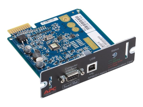 APC Legacy Communications SmartSlot Card - Adapter for fjernstyrt administrasjon - SmartSlot - USB, serie - svart - for Smart-UPS 1000, 750; Smart-...