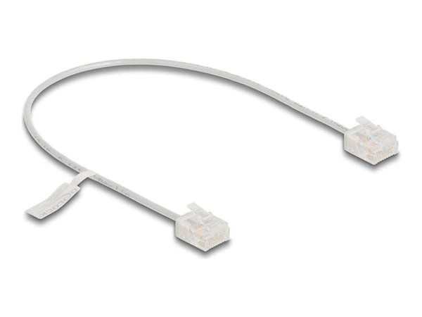 Delock - Koblingskabel - RJ-45 (hann) til RJ-45 (hann) - 30 cm - 2.6 mm - UTP - CAT 6 - formstøpt - grå