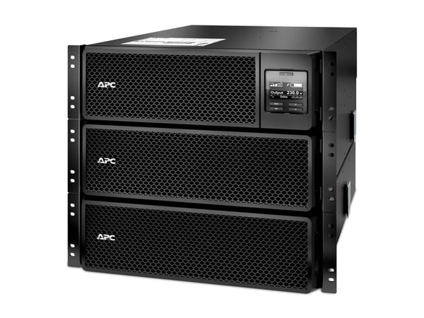 APC Smart-UPS SRT 10000VA RM - UPS (kan monteres i rack) - AC 230 V - 10 kW - 10000 VA - Ethernet 10/100, USB - utgangskontakter: 14 - 6U - svart -...