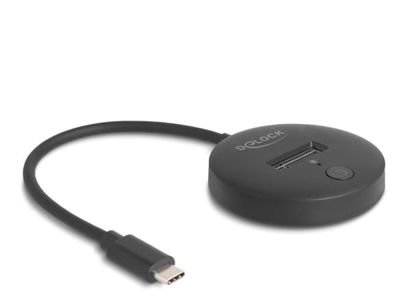 Delock - SSD-dokkestasjon - brønner: 1 - M.2 - M.2 NVMe Card / SATA 6Gb/s - USB 3.2 (Gen 2) - svart Delock - SSD-dokkestasjon - brønner: 1 - M.2 - M.2 NVMe Card / SATA 6Gb/s - USB 3.2 (Gen 2) - svart