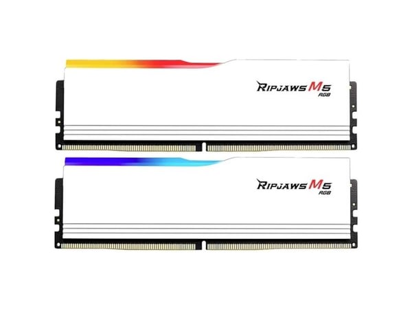 G.Skill Ripjaws M5 RGB RAM 32 GB DDR5-6400 F5-6400J3239G16GX2-RM5RW, hvit