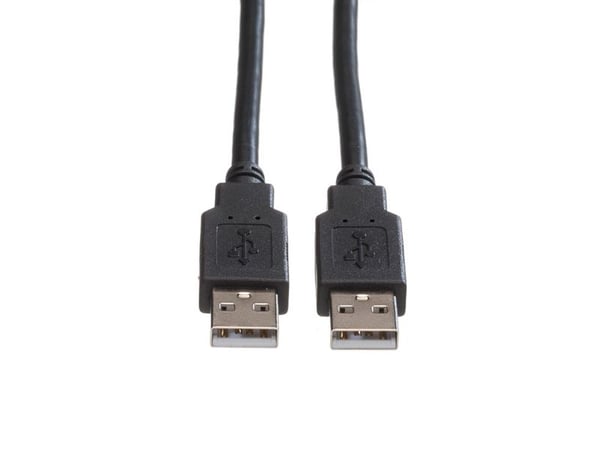Roline - USB-kabel - USB (hane) till USB (hane) - USB 2.0 - 1.8 m - svart