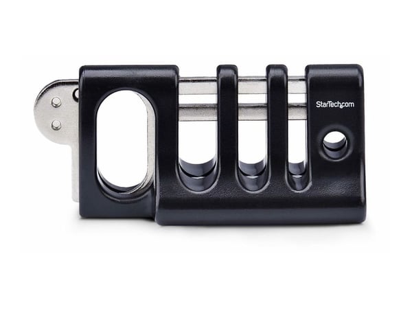 Startech Peripheral Cable Anchor Lock, Keyboard/Mouse Cable Trap - Sikkerhetskabelanker - skrivebordsmonterbar - svart - TAA-samsvar