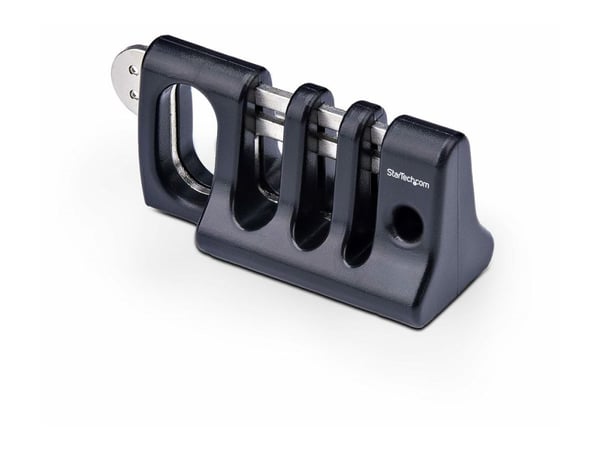 Startech Peripheral Cable Anchor Lock, Keyboard/Mouse Cable Trap - Sikkerhetskabelanker - skrivebordsmonterbar - svart - TAA-samsvar