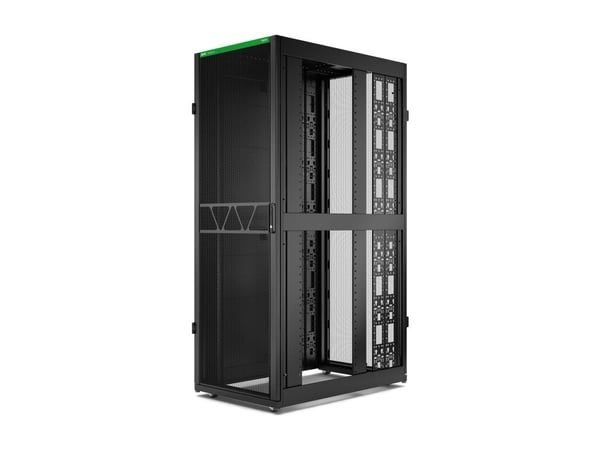 APC NetShelter SX Gen 2 - Rack skap - 2124 H x 750W x 1200D mm, med sider - står på gulv - svart - 45U - 19" - TAA-samsvar - for P/N: SMT1000RM1U, ...