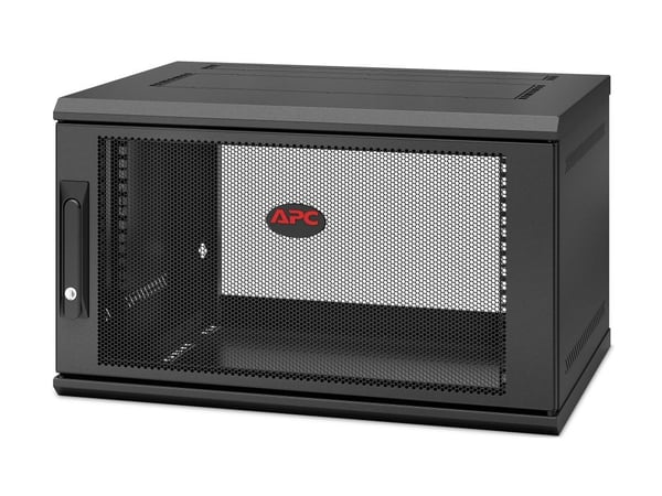 APC NetShelter WX AR106SH4 - Skap - veggmonterbar - svart - 6U - 19"
