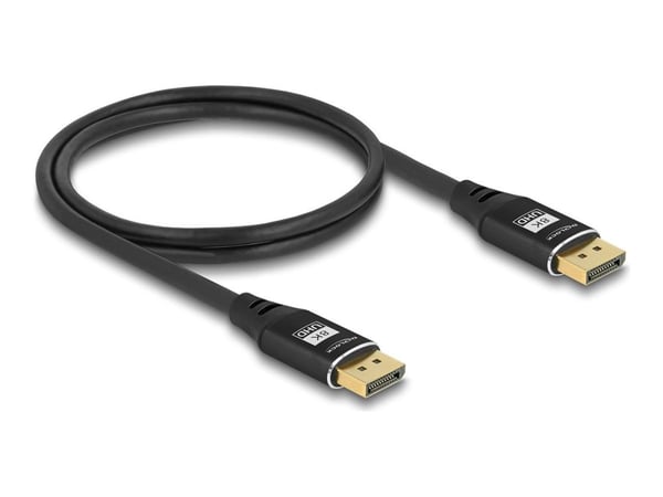 DeLOCK 80620, 1 m, DisplayPort, DisplayPort, Hanstik, Hanstik, 7680 x 4320 piksler