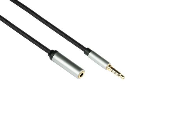 Python GC-M0236, 3.5mm, Hunkjønn, 3.5mm, Hankjønn, 0,5 m, Sort