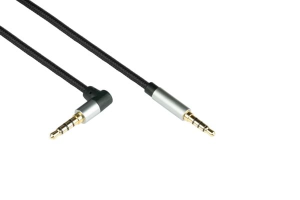 Python GC-M0232, 3.5mm, Hankjønn, 3.5mm, Hankjønn, 1 m, Sort