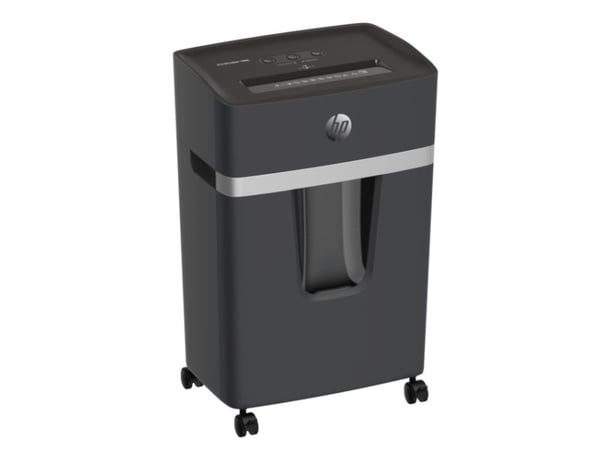 HP Pro Shredder 10MC, Mikrokutt-makulering, 22 cm, 2 mm, 20 l, 55 dB, Knapper