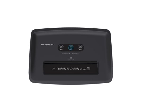 HP Pro Shredder 15CC, Partikkelkutt-makulering, 22 cm, 4 mm, 20 l, 55 dB, Knapper