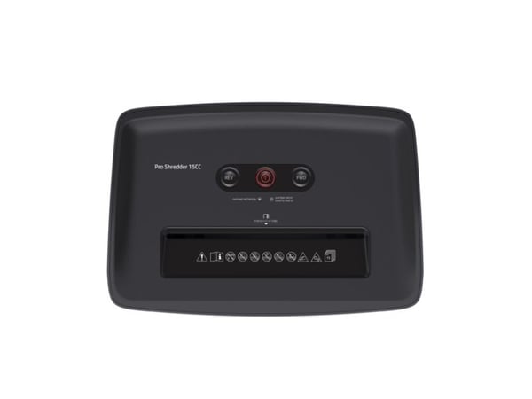 HP Pro Shredder 15CC, Partikkelkutt-makulering, 22 cm, 4 mm, 20 l, 55 dB, Knapper
