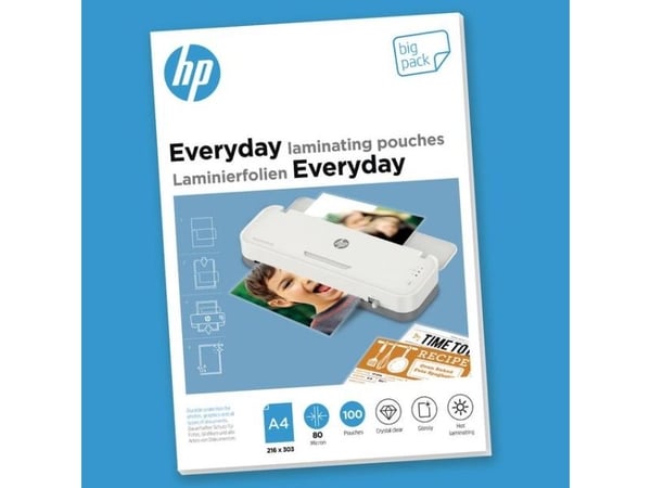 HP 9154, Blank, Gjennomsiktig, DIN A4, 216 mm x 303 mm, 0,08 mm, 220 mm, 307 mm