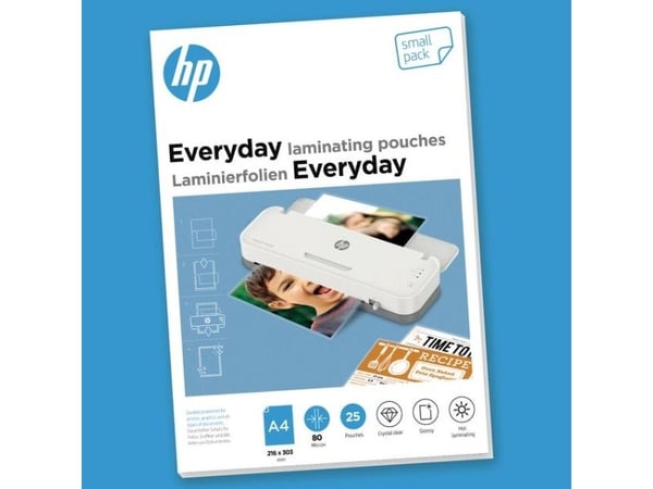 HP Everyday - 80 mikron - 25-pakning - blank - klar - A4 (216 x 303 mm)