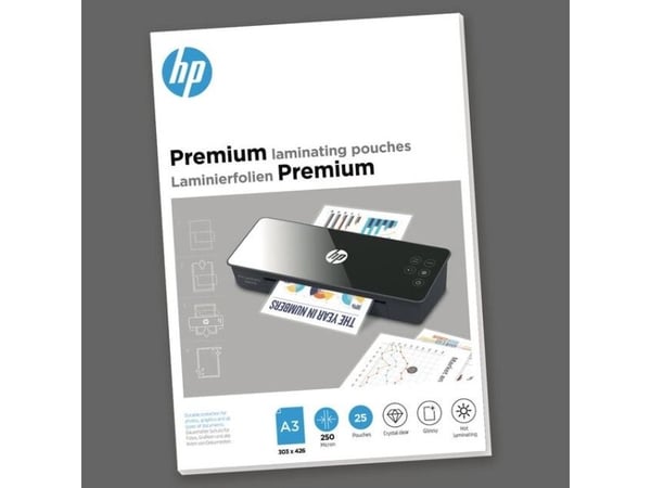 HP 9128, Blank, Gjennomsiktig, DIN A3, 303 mm x 426 mm, Termisk, 0,25 mm, 307 mm