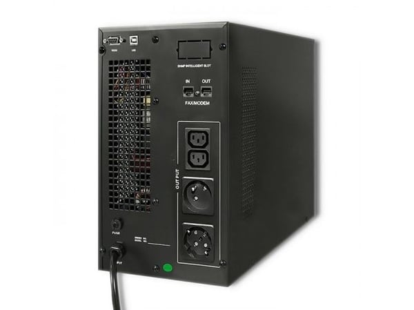 Qoltec - UPS - AC 80-285 V - 2.4 kW - 3000 VA - 7 Ah - RS-232, USB - utgangskontakter: 4