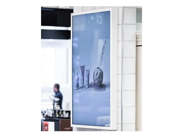 HI-ND Wall Casing EASY - Monteringssett (hylster) - landskap - for LCD-skjerm - pulverbelagt metall - hvit, RAL 9003 - skjermstørrelse: 65" - veggm...