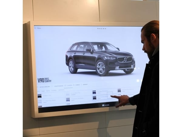 HI-ND EASY - Monteringssett (hylster) - landskap - for LCD-skjerm - hvit - skjermstørrelse: 55" - veggmonterbar - for LG 55UH5N-E, 55UM5N-E; Samsun...