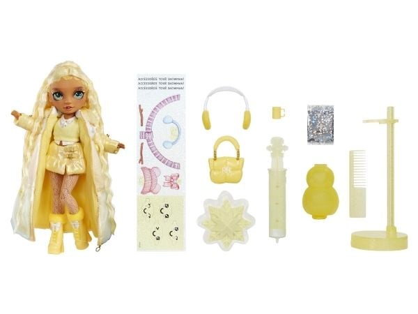 Rainbow High Winter Wonderland Doll- Sunny (Yellow), Muotinukke, Naaras, 4 vuosi/vuosia, Poika/tyttö, 280 mm, Monivärinen