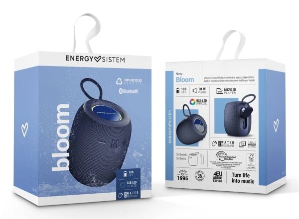 Energy Sistem Bloom, 1.0 kanaler, Full rekkevidde, 5,2 cm, 10 W, 80 - 18000 Hz, Trådløs