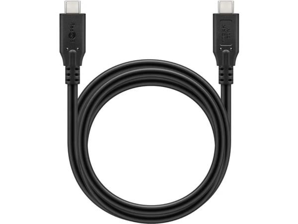 Goobay 74208, 3 m, USB C, USB C, USB 3.2 Gen 1 (3.1 Gen 1), 10 Gbit/sek., Sort