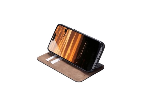 JT BERLIN BookCase Tegel, Folio, Apple, iPhone 16 Pro Max, 17,5 cm (6.9"), Svart