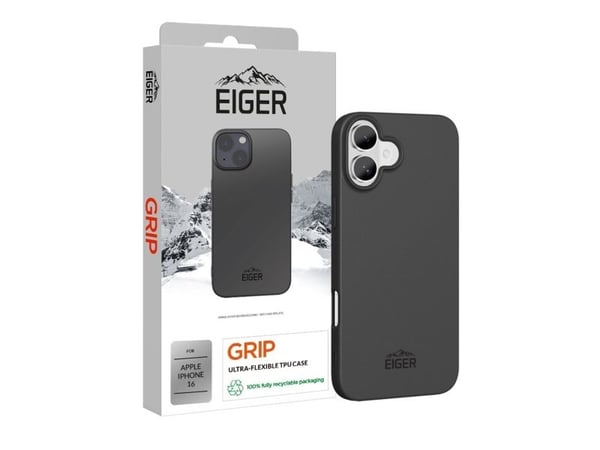 EIGER EGCA00612, Etui, Apple, iPhone 16, 15,5 cm (6.1"), Svart