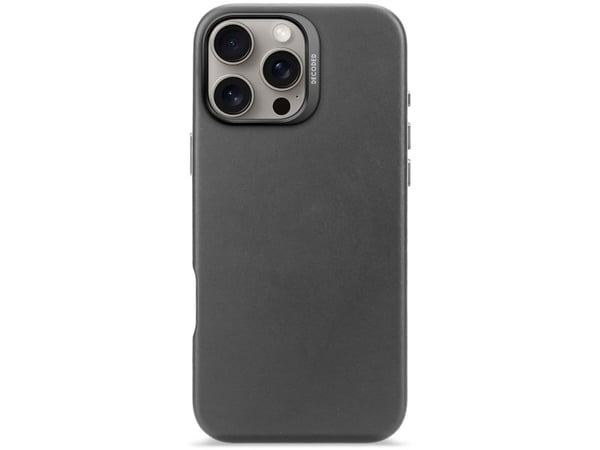 Decoded Leather Case, Suojus, Apple, iPhone 16 Pro Max, 17,5 cm (6.9"), musta